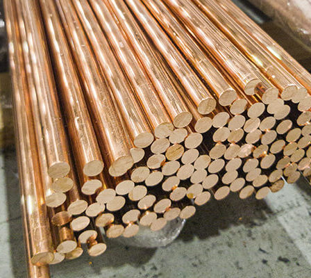 Barras redondas de cobre em Guarulhos com qualidade é na Anglo