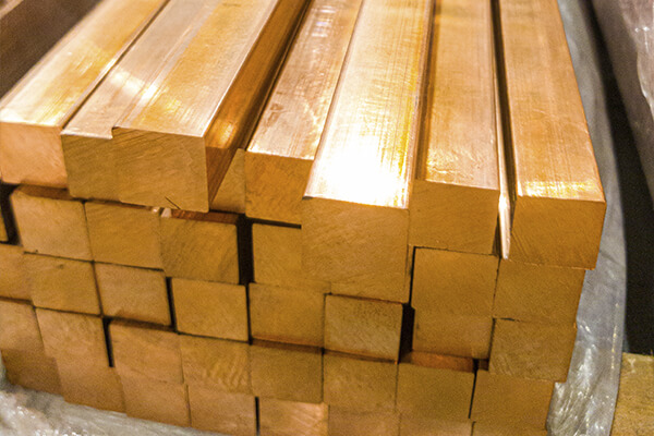 Barras Quadradas de Cobre