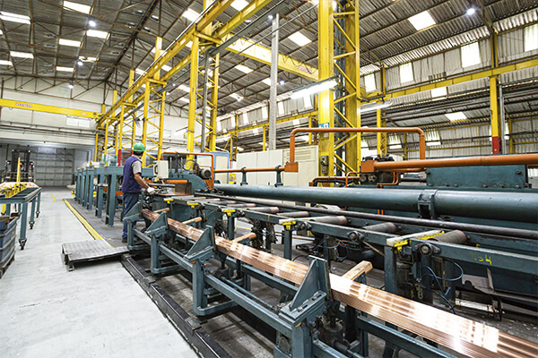 Barras Retangulares de Cobre