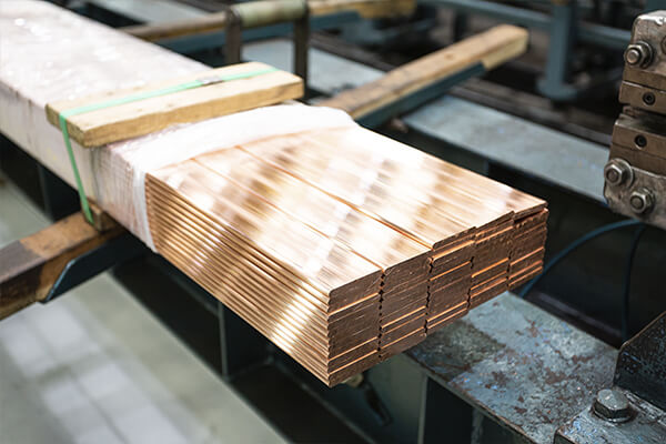 Barras Retangulares de Cobre